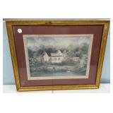 Signed Bennet Framed Print 20"h., 23"w
