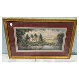 Signed Bennet Framed Print 19"h., 28"w