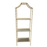 White Painted Open Display 74"h., 25"w