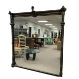 19th Century Regency Ebonized Giltwood Mirror 81"