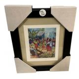 Signed Julia Veenstia Watercolor 12"h., 10"w