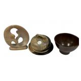 Soapstone Dancing Lovers, Stoneware Butter, and Bo