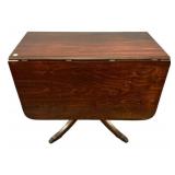 Duncan Phyfe Mahogany Drop Leaf Table 29"h., 38"