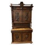 French Renaissance Revival Walnut Buffet 9
