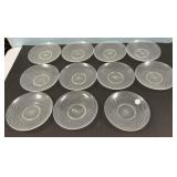 11 8" Salviati Italy Murano Glass Plates