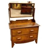 Mission Style Oak Dresser 30h., 42"w, 20"d
