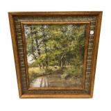 Signed Joseph Koutachy French Artist Landscape Pai