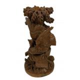 Black Forest Hand Carved Tall Epergne 18"