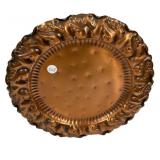 Gregorian Copper Charger 15"dia