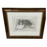 Signed Mosby 2003 Sketch on Dog