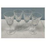 Four Waterford Lismore Claret Wine Glasses 5 1/4