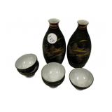 Japanese Kutani ware sake set