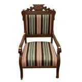 Victorian Eastlake Parlor Arm Chair