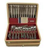 Large 1847 Rogers Bros Silver Plate Flatware Set