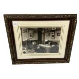 Framed Photograph of Teddy Roosevelt 14"h., 15"w
