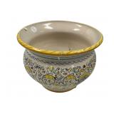 Meridiana Ceramics Italy Planter 9"h., 12"dia