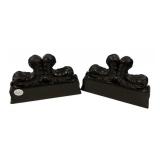 Pair of Resin Fish Style Bookends 8"