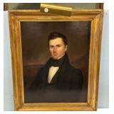 Adel Buel Moore 1832 Portrait Painting of Young Ge