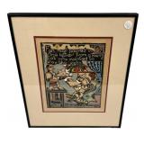 2015 Walter Anderson Fan Mail Watercolor Print 19"