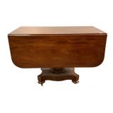 Antique American Empire Mahogany Drop Leaf Table 2