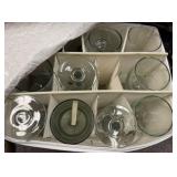 12 Heavy Glass Goblets