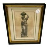 11"h., 9"w The Fruit Gatherer by Emil Wolff Fram