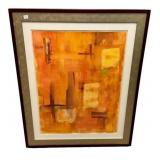 Signed Nancy Butler Abstract Painting