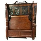 60" Queen Traditional Spiral Post Four Poster Bed