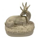 1944 JW Ceramic Deer Bust 7 1/2"