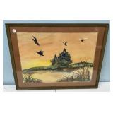 Carol Ford 1966 Watercolor of Ducks