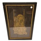 Brass rubbing of the Madonna and Child 26"h., 17"