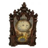 13" Gothic Revival mantel clock