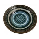 Glazed Signed Holland Pottery Bowl 13"dia