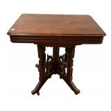 Eastlake Victorian Parlor Table 28"h., 30"w