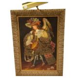 Cuzco Painting Musical Archangel Harp 30"h., 21"