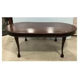 Antique Ball n Claw Banquet Table 30"h., 83"L, 4