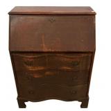 Serpentine Secretary Desk 40"h., 30"w