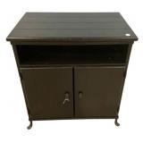 Modern Black TV Media Cabinet