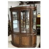 Cherry China Cabinet Demilune