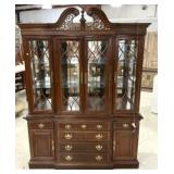 Late 20th Century China Cabinet 86"h, 64"w