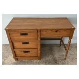 Mid Century Style Oak Pressed Wood Desk 30"h, 42"