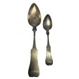 E D Kinsey Cincinnati Coin Silver Spoons 1.795 ozt