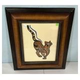 Walter Anderson Cat Print Framed 22"h., 18"w
