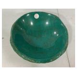Jay King Sculpted Green Composite Bowl 11"