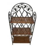 43"h., 21"w Three Shelf Foldable Rack