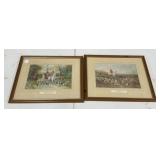 12"h. ,15"w English Hunt Scene Prints