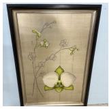 Art dreams Green Orchid Painted Print 47"h., 33"