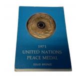 1971 United Nations Peace Medal Bronze