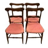Four Regency Mahogany Side Chairs