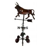 80" Copper Bull Weather Vane